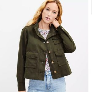 Loft Twill Crop Jacket